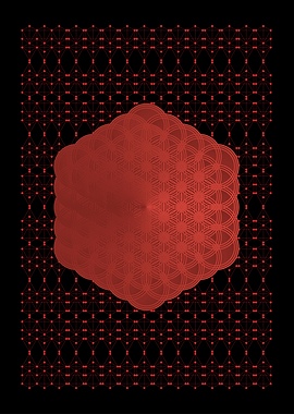 Red Flower of life