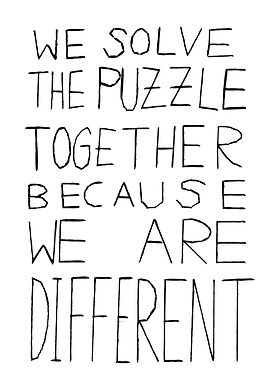 We solve the puzzle togeth