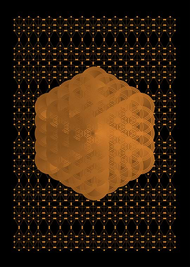 orange flower of life