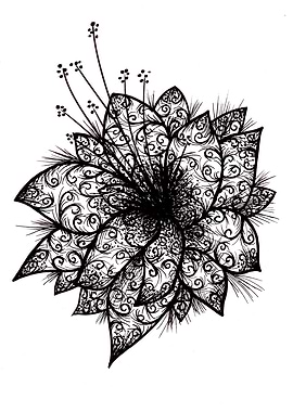 Orchid Lineart Design