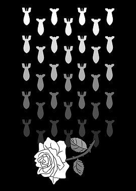 Falling Bombs White Rose
