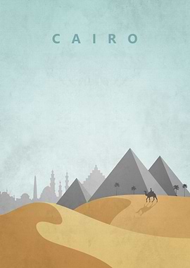 Cairo Travel Poster