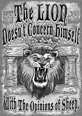 King Lion and His Sheep