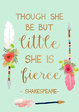 Though she be but litte