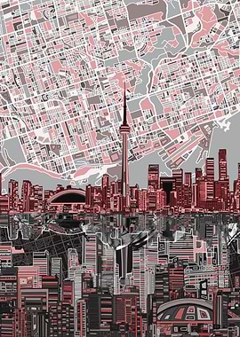 Toronto city abstract 3