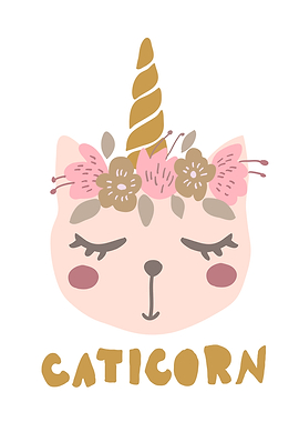 Caticorn with Floral Crown