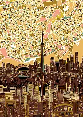 Toronto city abstract 4