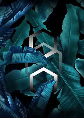 Tropical leaf pattern 8