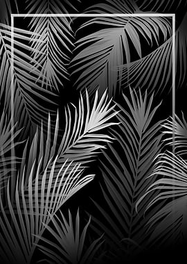Palm leaves pattern