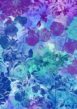 Purple garden pattern 2