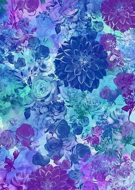 Purple garden pattern