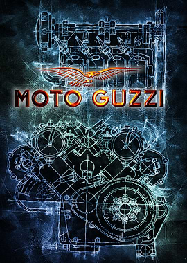 Blueprint Moto Guzzi 8 C
