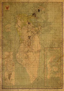Bahrain Map 1968