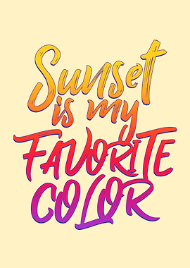 Sunset my Favorite Color