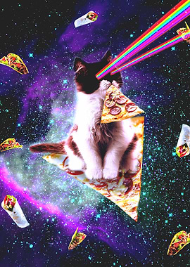 Outer Space Pizza Cat