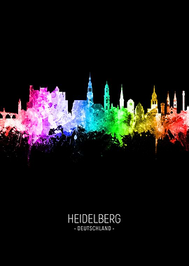 Heidelberg Germany Skyline