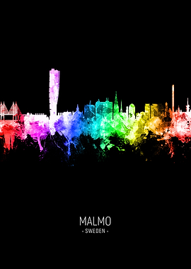Malmo Sweden Skyline