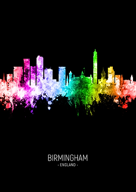 Birmingham England Skyline