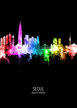 Seoul South Korea Skyline