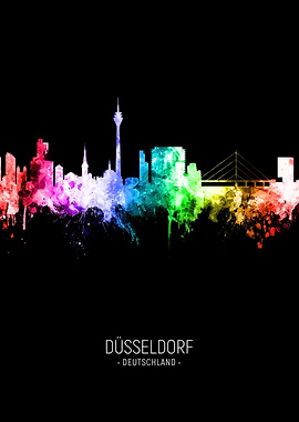 Dusseldorf Germany Skyline