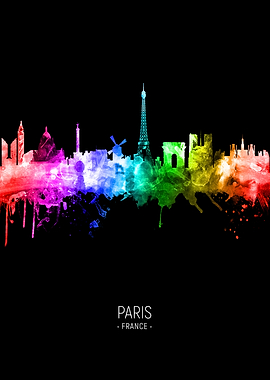Paris France Skyline