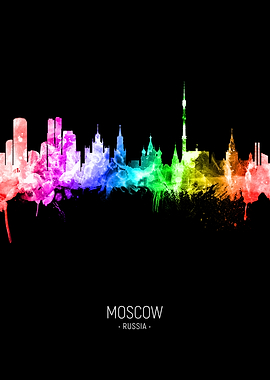 Moscow Russia Skyline
