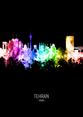 Tehran Iran Skyline