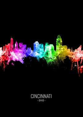 Cincinnati Ohio Skyline