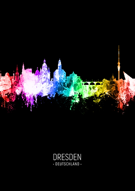 Dresden Germany Skyline