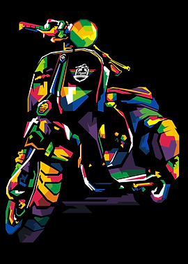 Colorfull Vespa Classic