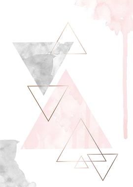 Geometric abstract wall pr