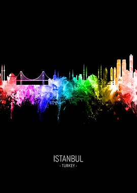 Istanbul Turkey Skyline