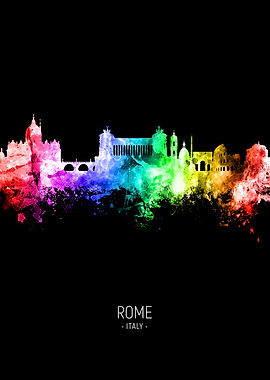 Rome Italy Skyline