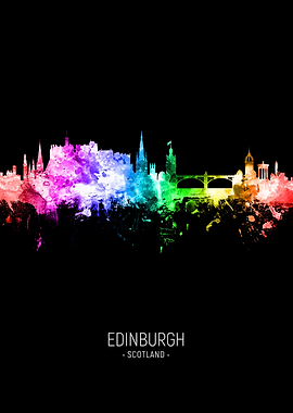 Edinburgh Scotland Skyline