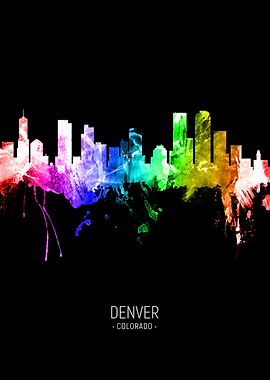 Denver Colorado Skyline