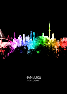 Hamburg Germany Skyline