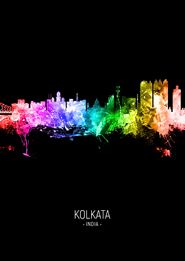 Kolkata India Skyline