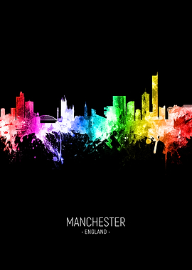 Manchester England Skyline