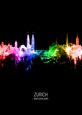 Zurich Switzerland Skyline
