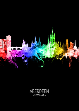 Aberdeen Scotland Skyline
