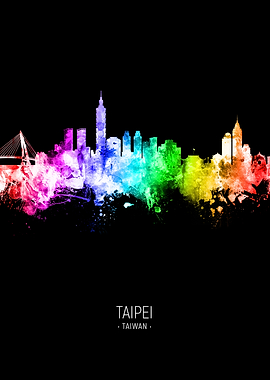 Taipei Taiwan Skyline