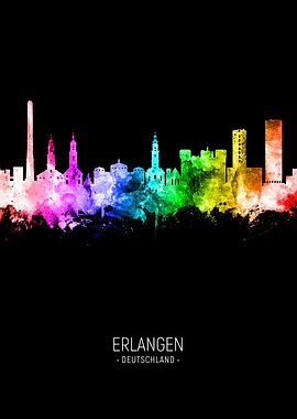 Erlangen Germany Skyline