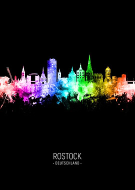 Rostock Germany Skyline