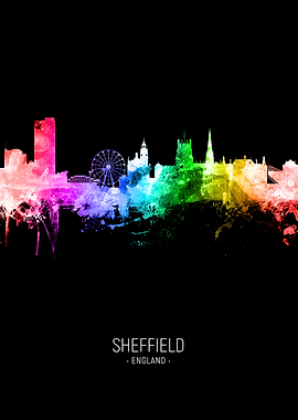 Sheffield England Skyline