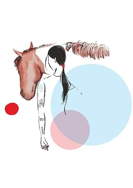 girl and horse