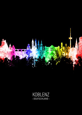 Koblenz Germany Skyline