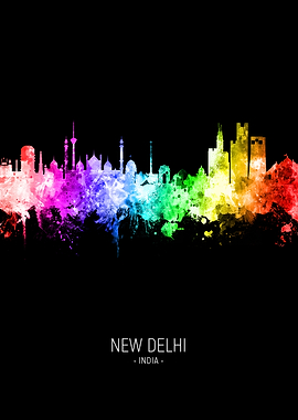 New Delhi India Skyline