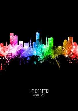 Leicester England Skyline