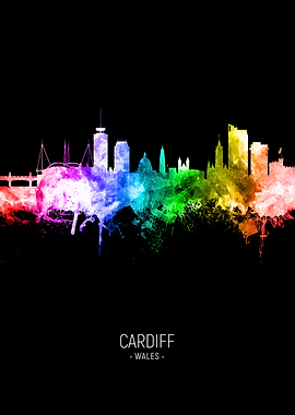 Cardiff Wales Skyline