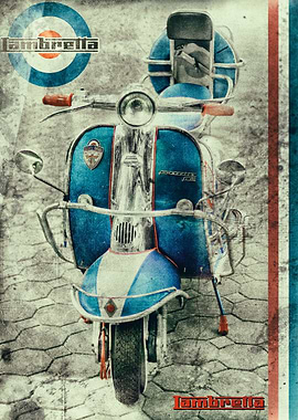 Vintage Lambretta scooter